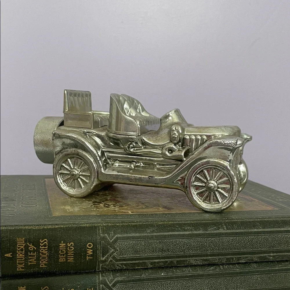 Avon Silver Classic Car cologne bottle collectible